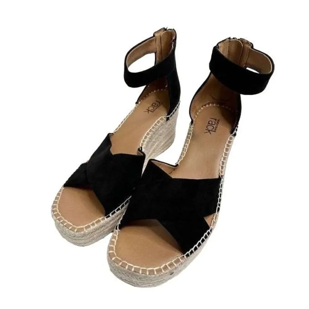 Nordstrom Rack Sandals Womens Caroline Platform Wedges Size 7.5
